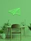 Papierflugzeug LED-Neonschild für Home Office Arbeitszimmer