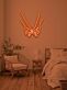 Hände mit eingehakten kleinen Fingern LED-Neonschild Schlafzimmer Wohnzimmer