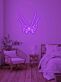 Hände mit eingehakten kleinen Fingern LED-Neonschild Schlafzimmer Wohnzimmer