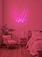Hände mit eingehakten kleinen Fingern LED-Neonschild Schlafzimmer Wohnzimmer