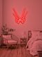 Hände mit eingehakten kleinen Fingern LED-Neonschild Schlafzimmer Wohnzimmer
