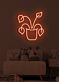 Topfpflanze LED-Neonschild für Wohnzimmer oder Kinderzimmer