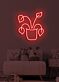 Topfpflanze LED-Neonschild für Wohnzimmer oder Kinderzimmer