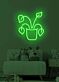 Topfpflanze LED-Neonschild für Wohnzimmer oder Kinderzimmer