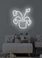 Topfpflanze LED-Neonschild für Wohnzimmer oder Kinderzimmer