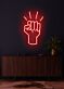 Abstrakte Faust LED Neonschild Wanddekoration