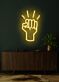 Abstrakte Faust LED Neonschild Wanddekoration