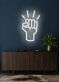 Abstrakte Faust LED Neonschild Wanddekoration