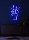 Abstrakte Faust LED Neonschild Wanddekoration