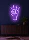 Abstrakte Faust LED Neonschild Wanddekoration