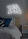 Rote Rose mit Blättern LED-Neonschild für Schlafzimmer Wohnzimmer