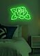 Rote Rose mit Blättern LED-Neonschild für Schlafzimmer Wohnzimmer