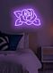 Rote Rose mit Blättern LED-Neonschild für Schlafzimmer Wohnzimmer