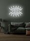 Auge mit Strahlen LED-Neonschild für Wohnzimmer Lounge