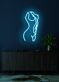 weiblicher Torso Umriss LED-Neonschild Wohnzimmer Studio