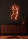 weiblicher Torso Umriss LED-Neonschild Wohnzimmer Studio