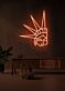 Freiheitsstatue Kopf LED-Neonschild Wohnzimmer Büro