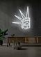 Freiheitsstatue Kopf LED-Neonschild Wohnzimmer Büro