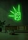 Freiheitsstatue Kopf LED-Neonschild Wohnzimmer Büro