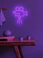 Video camera Neon Spotlight on Cinematic Passion