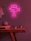 Video camera Neon Spotlight on Cinematic Passion