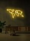 World map Neon Adventure Awaits in Glowing Lines