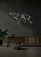 World map Neon Adventure Awaits in Glowing Lines