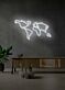 World map Neon Adventure Awaits in Glowing Lines