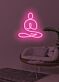 Yoga Calming Neon for Mindful and Spiritual Practice