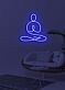 Yoga Calming Neon for Mindful and Spiritual Practice