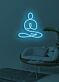 Yoga Calming Neon for Mindful and Spiritual Practice