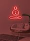 Yoga Calming Neon for Mindful and Spiritual Practice