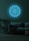 Yoga flower Serene Neon Bloom for Peaceful Spaces