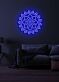 Yoga flower Serene Neon Bloom for Peaceful Spaces