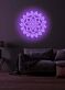 Yoga flower Serene Neon Bloom for Peaceful Spaces