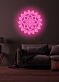 Yoga flower Serene Neon Bloom for Peaceful Spaces