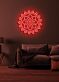 Yoga flower Serene Neon Bloom for Peaceful Spaces