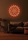 Yoga flower Serene Neon Bloom for Peaceful Spaces
