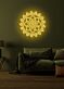 Yoga flower Serene Neon Bloom for Peaceful Spaces