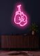 Boxing Gloves Neon Fighting Spirit Illuminated