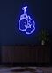 Boxing Gloves Neon Fighting Spirit Illuminated
