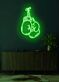 Boxing Gloves Neon Fighting Spirit Illuminated