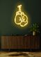 Boxing Gloves Neon Fighting Spirit Illuminated