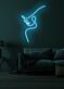 One Line Neon Skilt Minimalist Neon for Sleek and Modern Decor