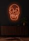 Totenkopf LED Neonschild moderne Wanddekoration