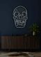 Totenkopf LED Neonschild moderne Wanddekoration