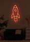 Rocket Neon Soaring High with Ambition and Dreams