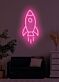 Rocket Neon Soaring High with Ambition and Dreams