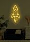 Rocket Neon Soaring High with Ambition and Dreams