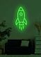 Rocket Neon Soaring High with Ambition and Dreams